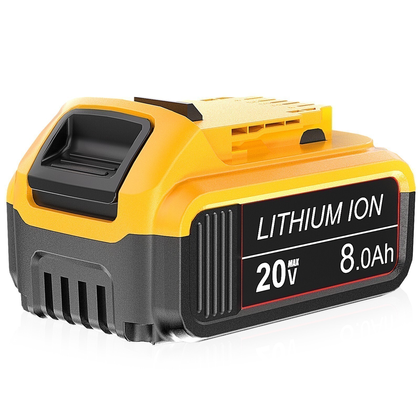 8.0AH Lithium Ion Battery For DeWalt 20V 20 Volt Max DCB206-2 DCB205-2