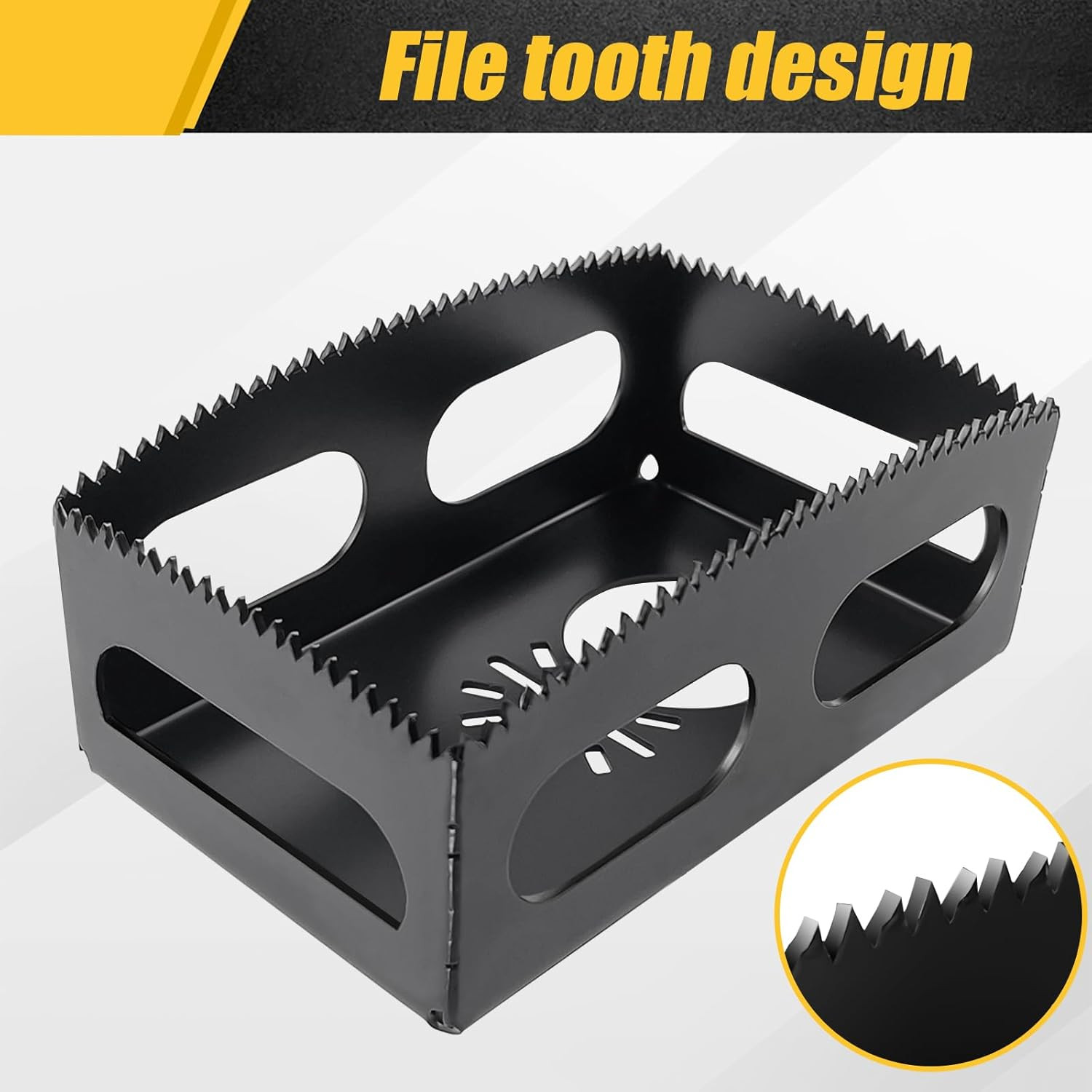1 Pcs Square Slot Cutter Compatible with Dewalt 20V & Milwaukee M18 Oscillating