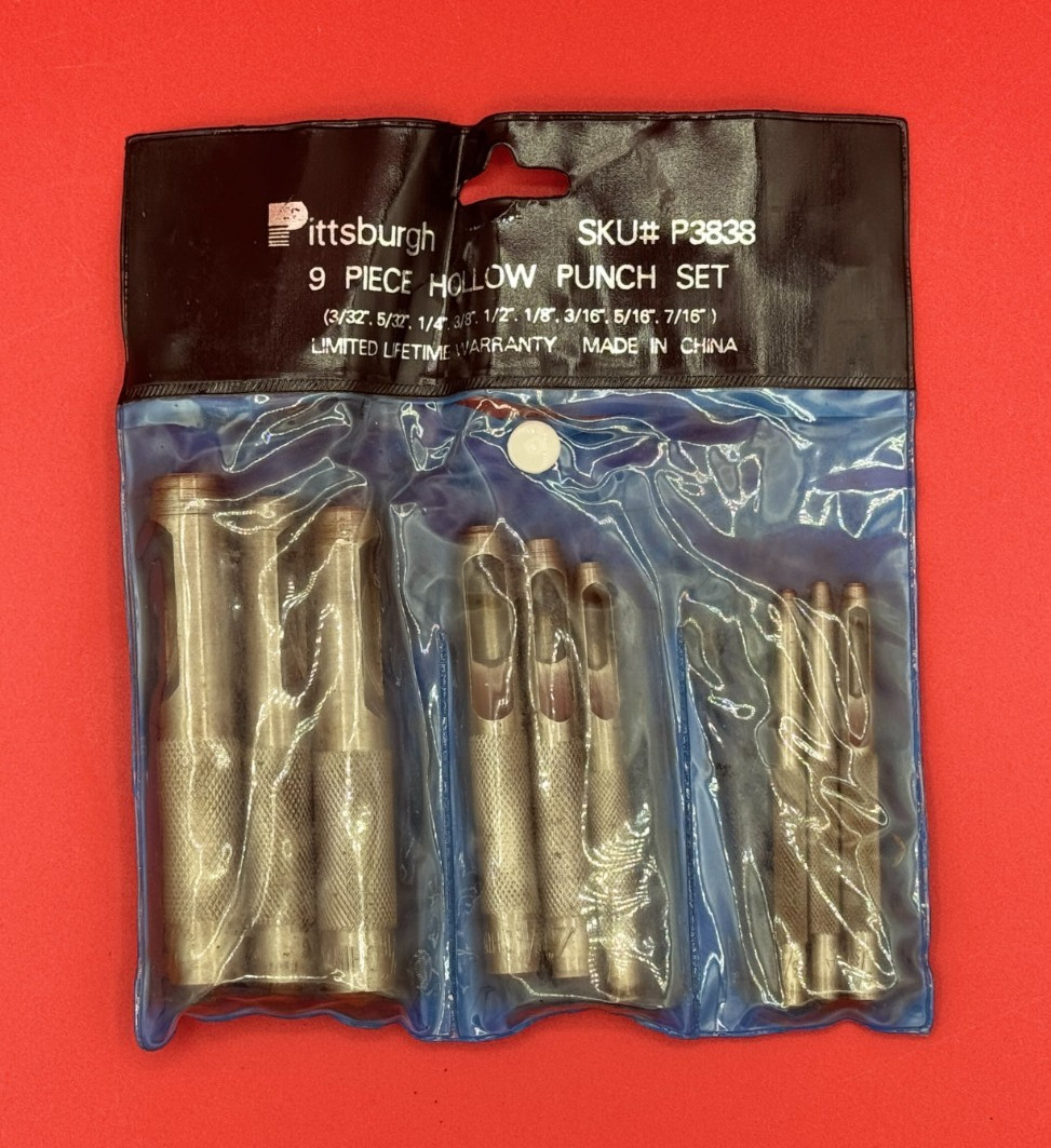 Pittsburgh 9-Piece Hollow Punch Set, SKU# P3838, China, Used