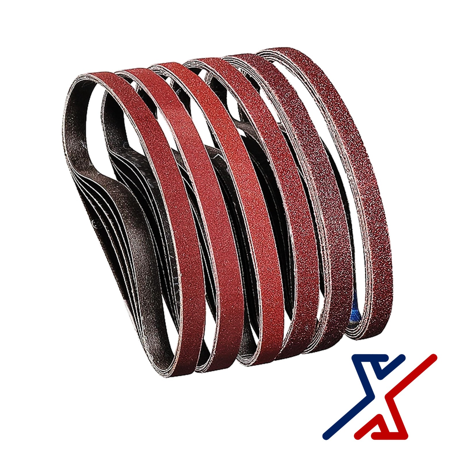 4″ x 27″ 40 Grit Cloth Backed Aluminum Oxide Sanding Belts by X1Tools