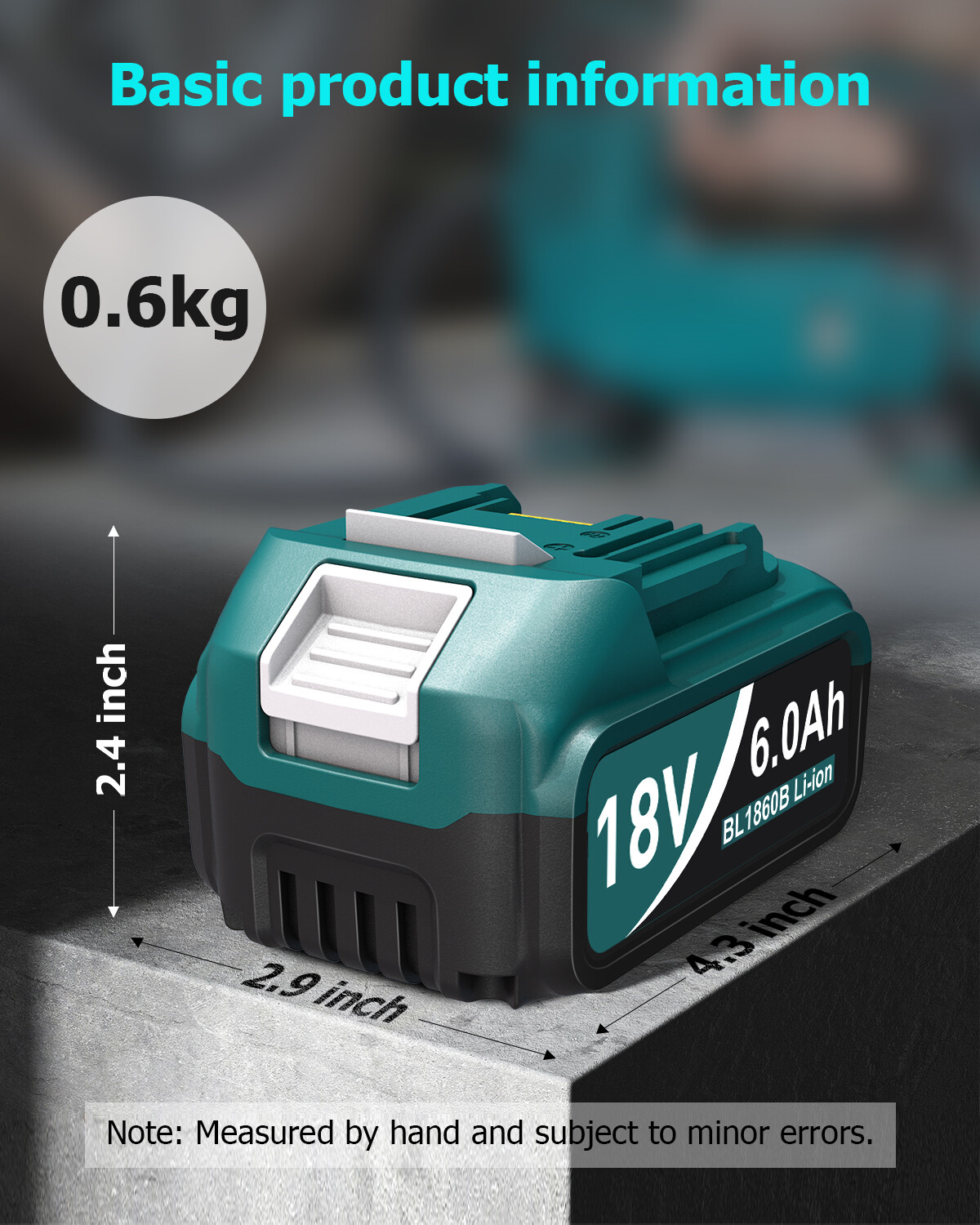 2Pack For Original Makita 18V 6.0Ah 18Volt LXT Lithium Battery BL1860 BL1860B