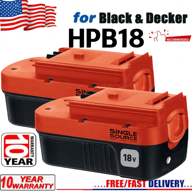 2-Pack 18V for Black and Decker HPB18 18 Volt 4.5Ah Battery HPB18-OPE 244760-00