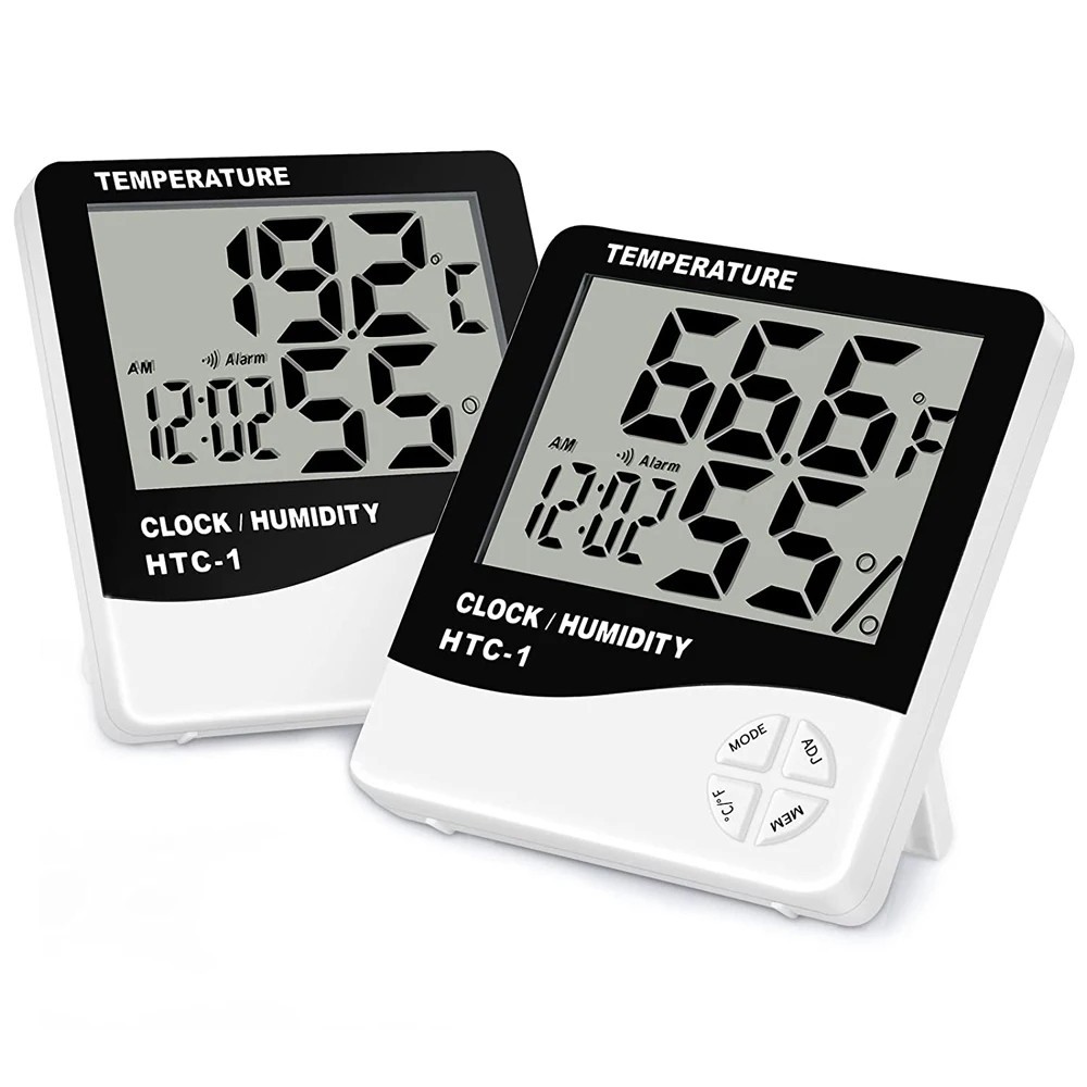2-Pack Medidor Digital De Humedad y Temperatura Termometro Ambiental Higrometro