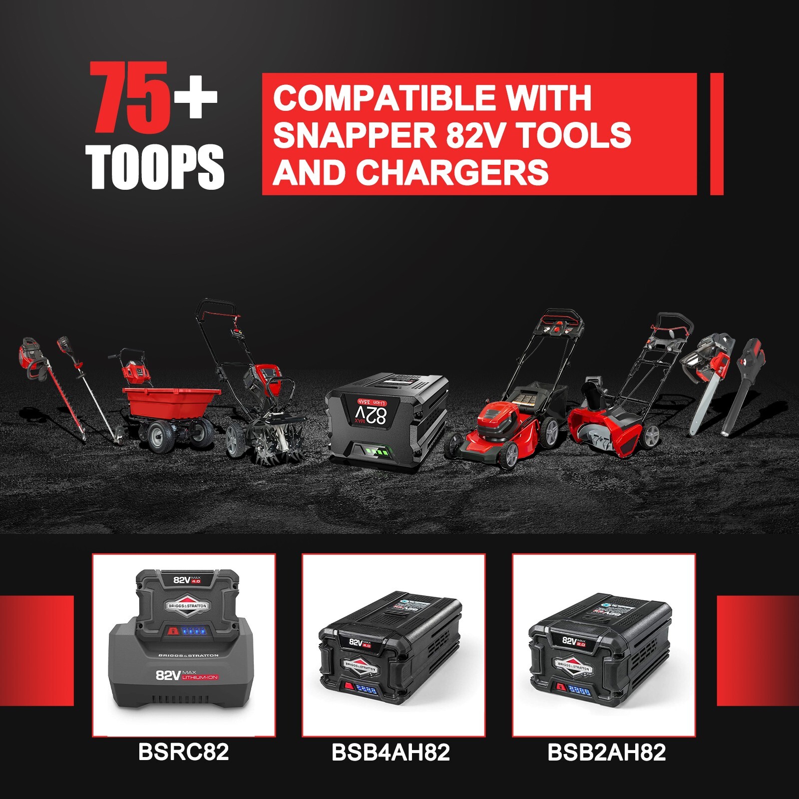 82V 3Ah/3.5Ah Lithium-ion Battery Pack For Snapper XD 82V MAX BSB2AH82 BSB4AH82