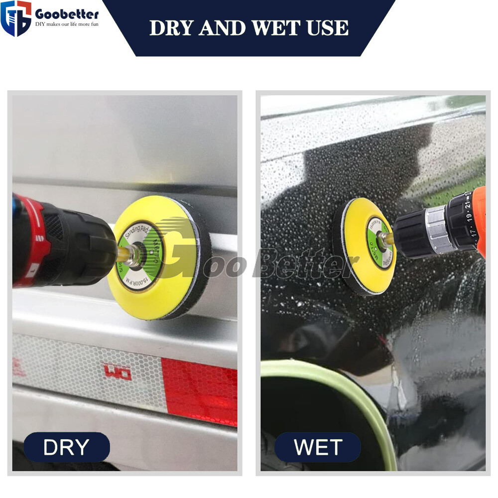 5in Sanding Discs 400-2000 Grit Hook Loop Wet Dry Sandpaper Orbital Sander Paper