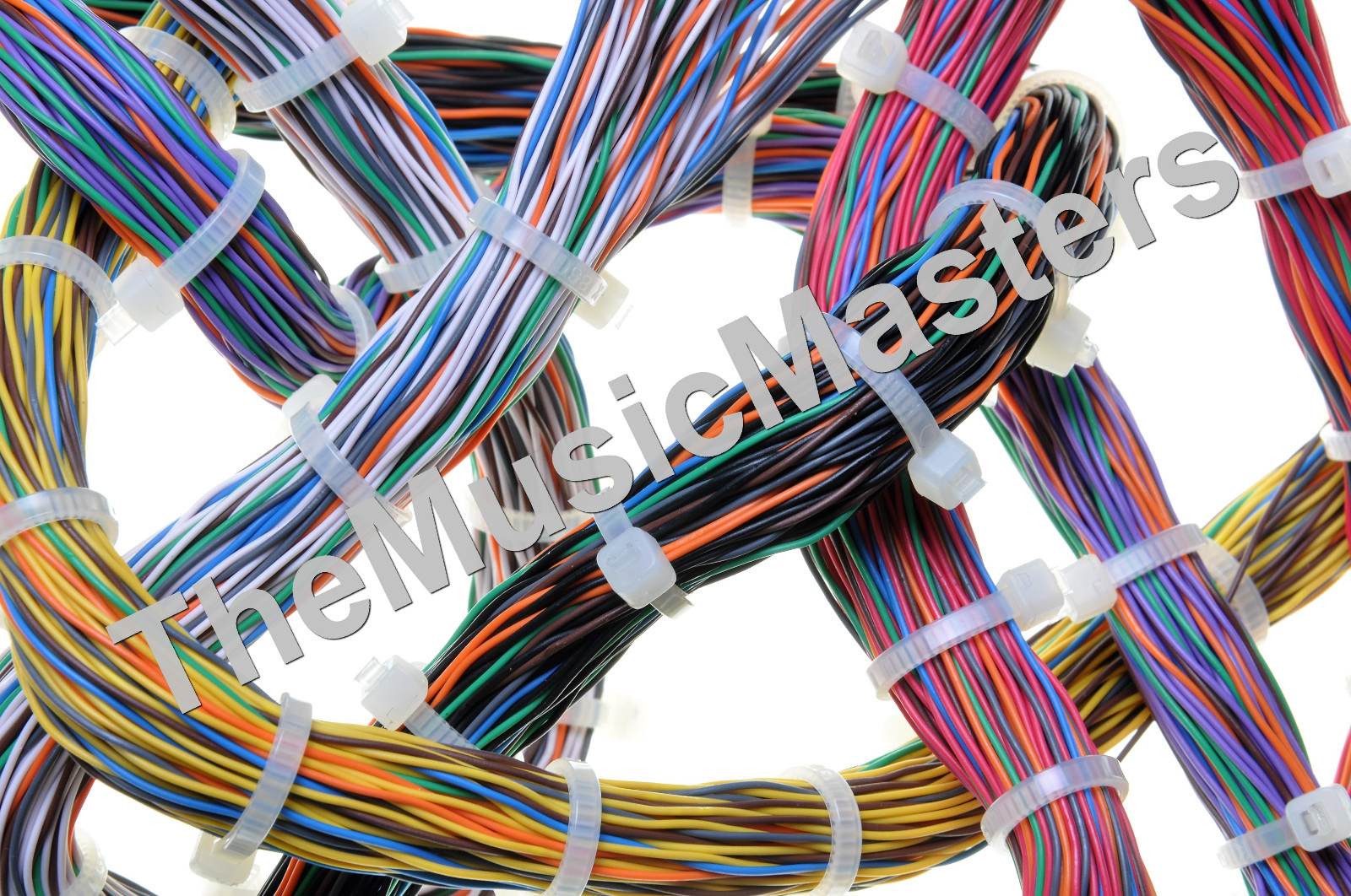 200 Yellow 8″ inch Wire Cable Zip Ties Nylon Tie Wraps 50lb USA Made Tiger Ties