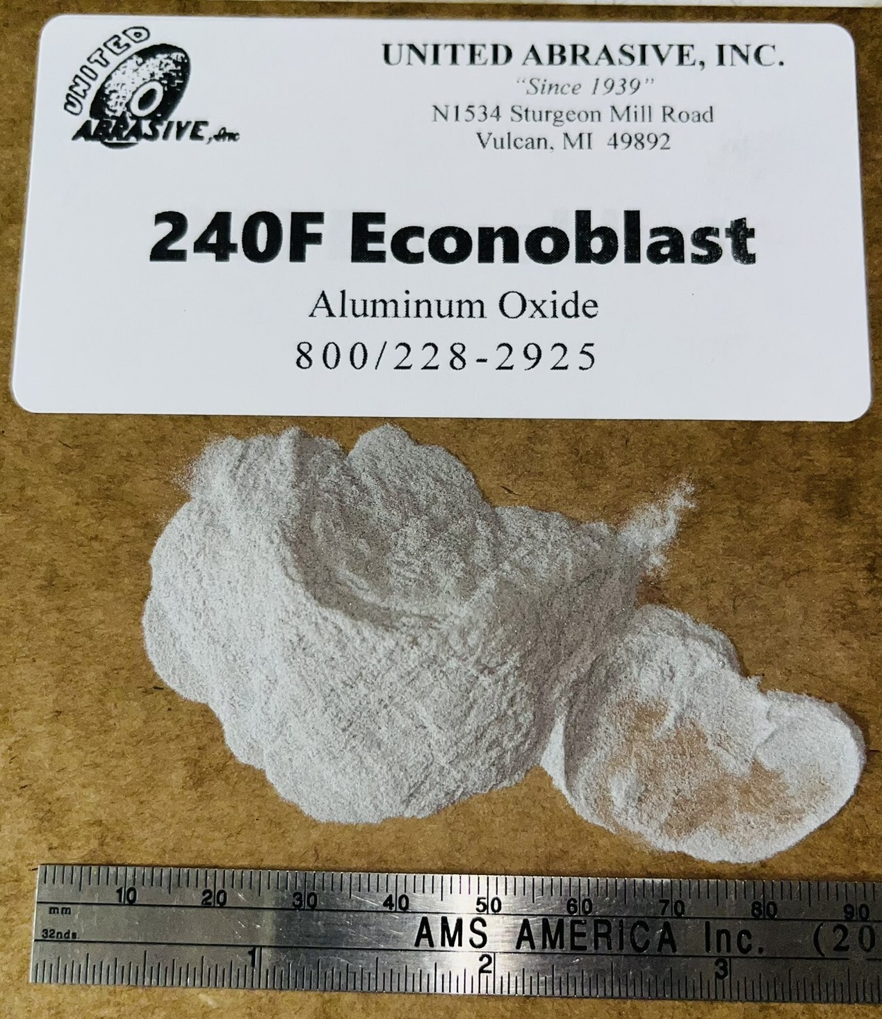 Aluminum Oxide 25 lb Choose size 24 – 240 Grit Mesh Blast Cabinet Abrasive Media