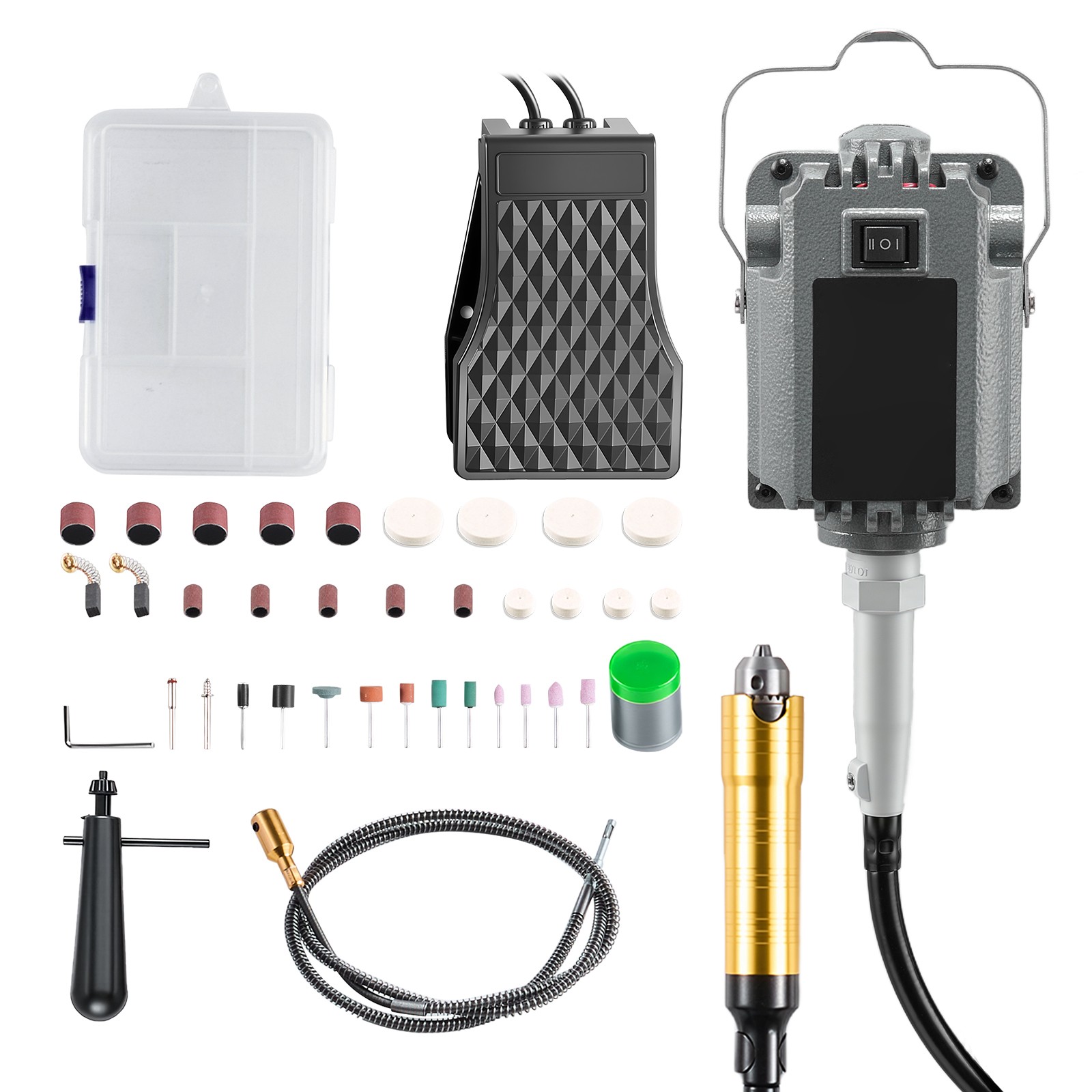 Uimoso 1000W Flex Shaft Grinder with 74 Accessories and 30000RPM Rotary Tool