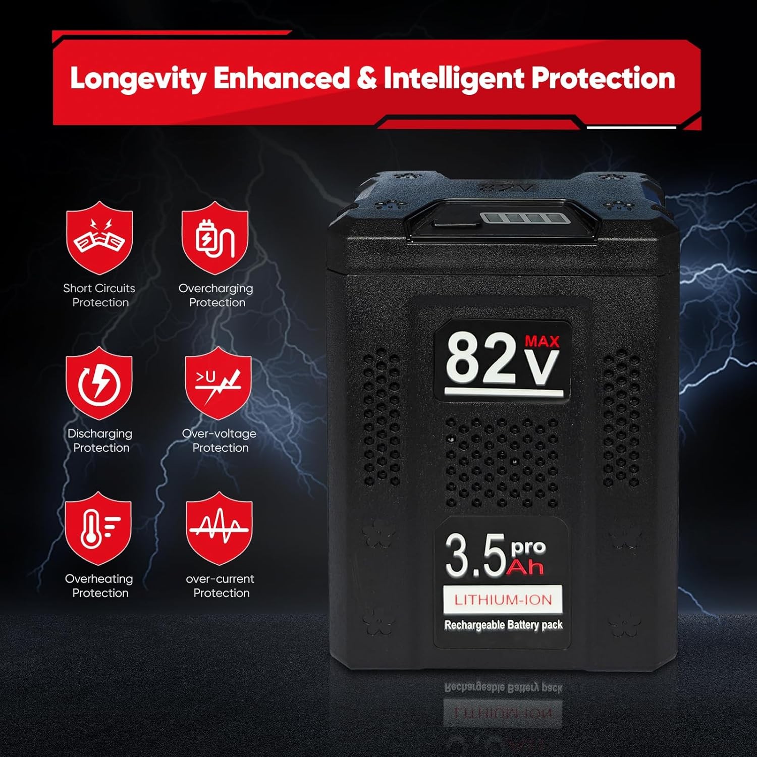82V 3.5Ah Li-Ion Battery For Snapper Briggs & Stratton XD 82V MAX BSB2AH82