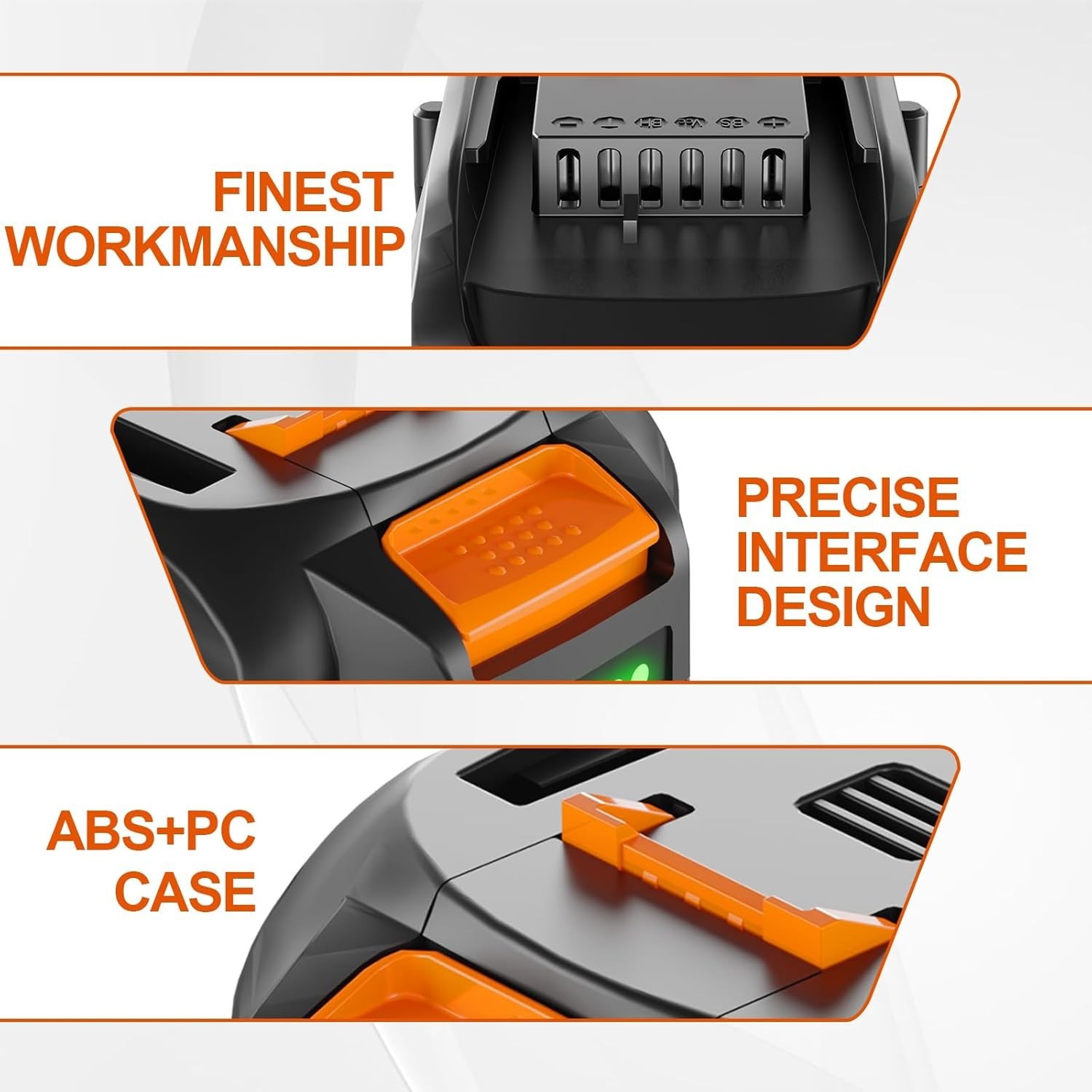 【Upgrade】 6.0Ah 20V Battery for 20V Battery Compatible 20V