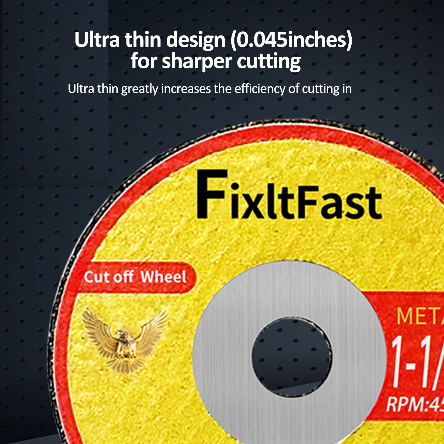 1-1/2 Cut Off Wheels,1.5″ x 1/8″ Fiberglass Reinforced Metal Cutting disc for…