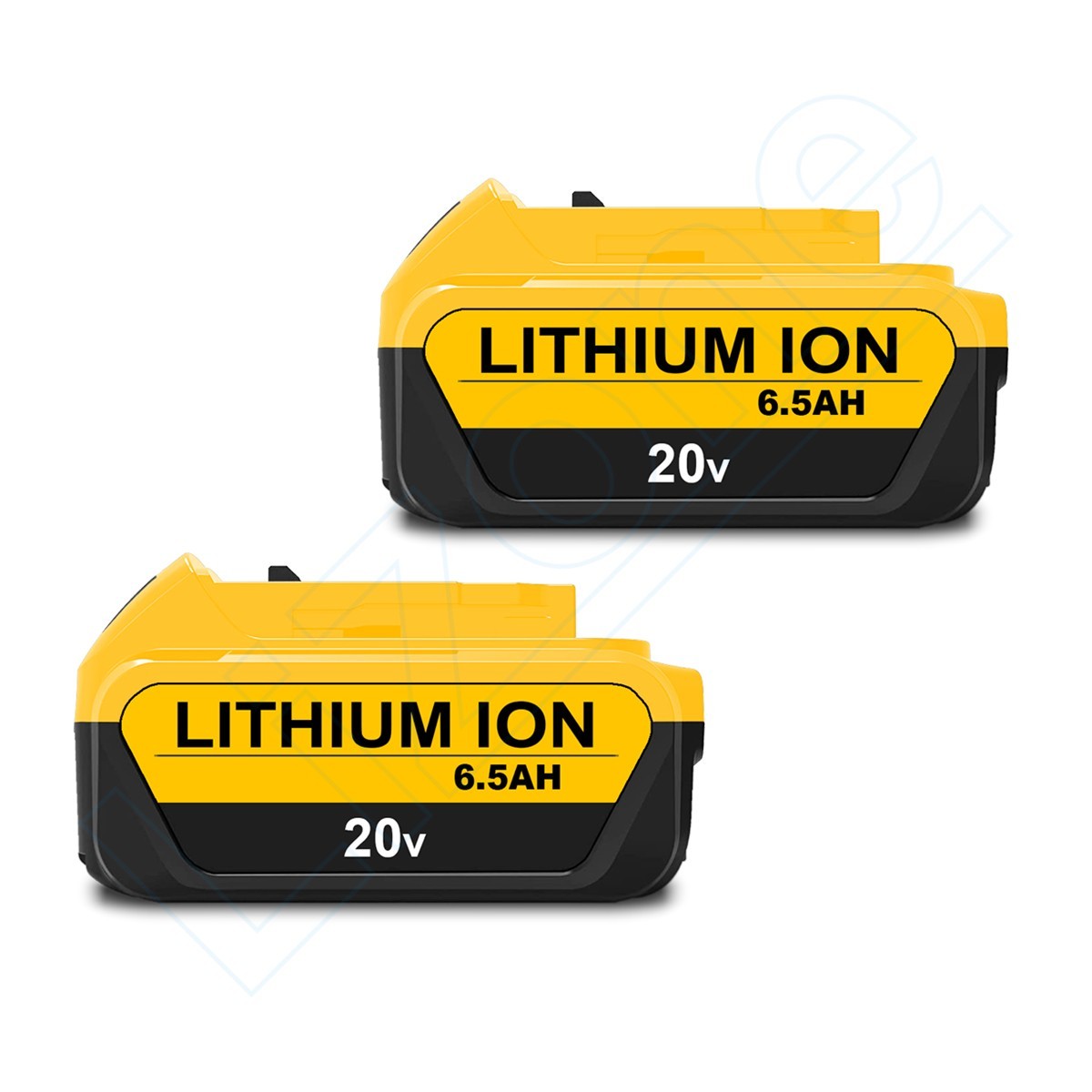 2 PACK 6.5Ah DCB206 For DeWalt 20V Max 6.0AH Lithium-Ion Battery DCB206-2 DCB205