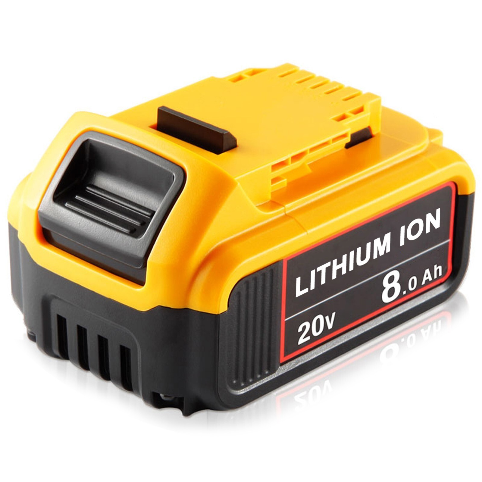 2Pack 8.0AH Lithium Ion Battery For DeWalt 20V 20 Volt Max XR DCB206-2 DCB205-2