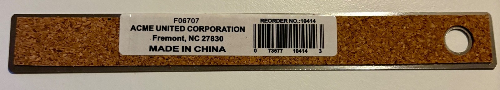 Westcott Stainless Steel 6″ Ruler with Non Slip Cork Backing