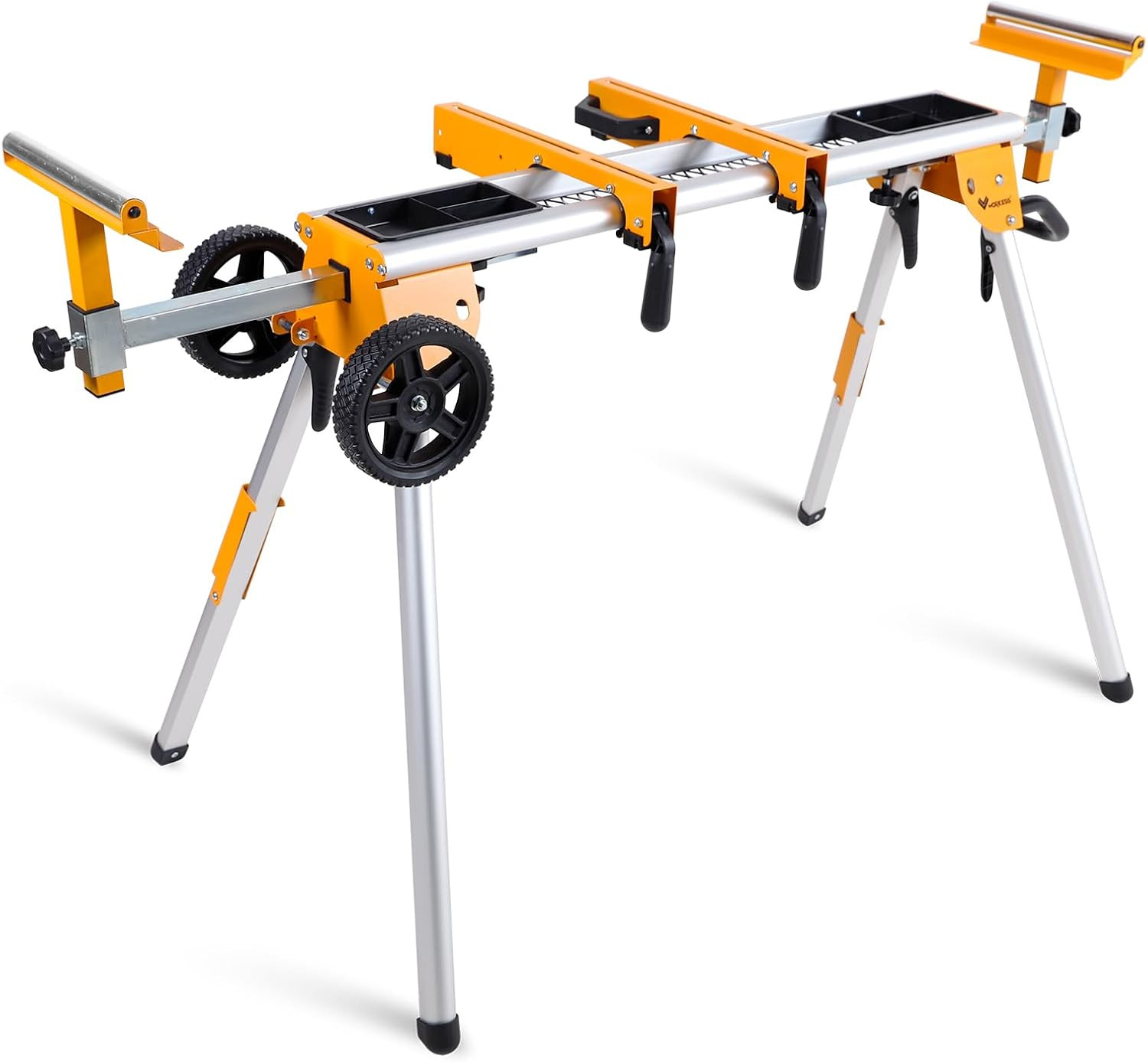Portable Miter Saw Stand with 6.75 in Wheels 330 Lbs Load Capacity Heavy Duty Un