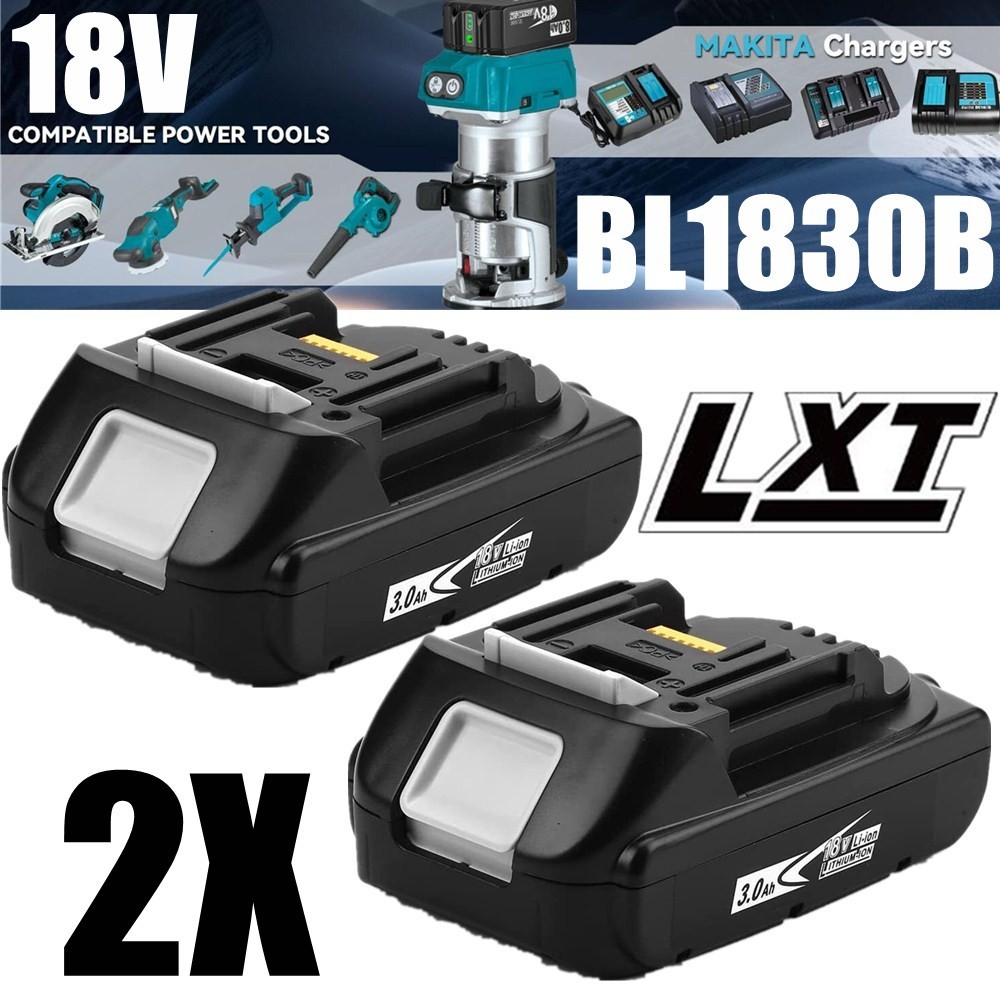 2~4Pack For Makita 18V Battery 10AH Li-Ion BL1830 BL1850 BL1840 BL1860B LXT Tool