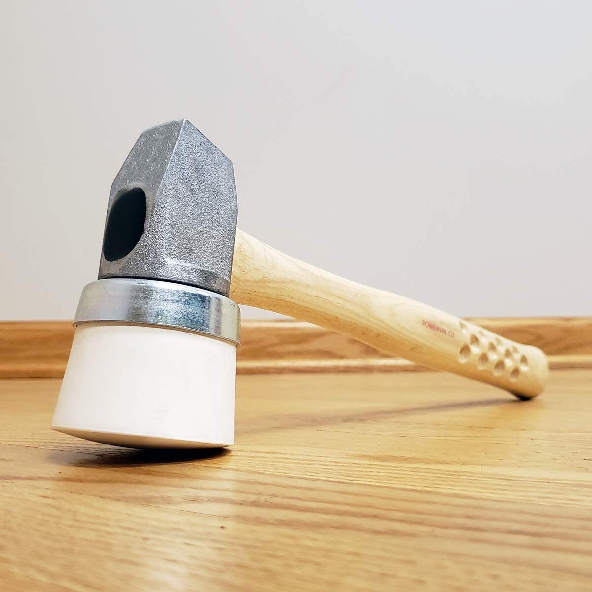 Powernail 2ALW Ultra-Light Aluminum White Rubber Flooring Mallet (1.66 LBS)