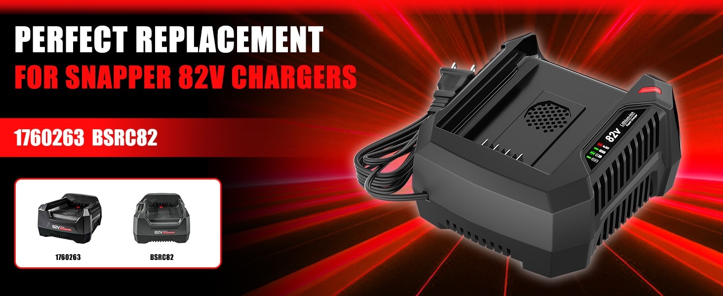 BSRC82 4.0A Rapid Charger for Briggs & Stratton Snapper XD 82V Max 1760263 NEW