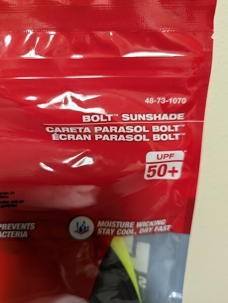 Milwaukee BOLT Yellow High Visibility Mesh Sunshade with 50+UPF UV P 48-73-1070
