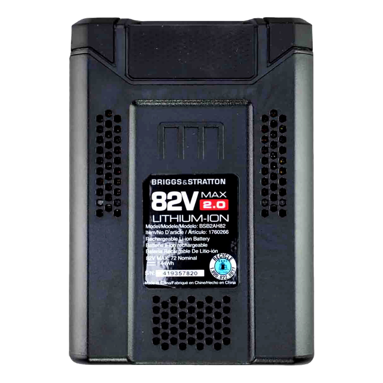 Briggs & Stratton 1760265 82V Max Lithium-Ion Battery Charger OEM for Snapper XD