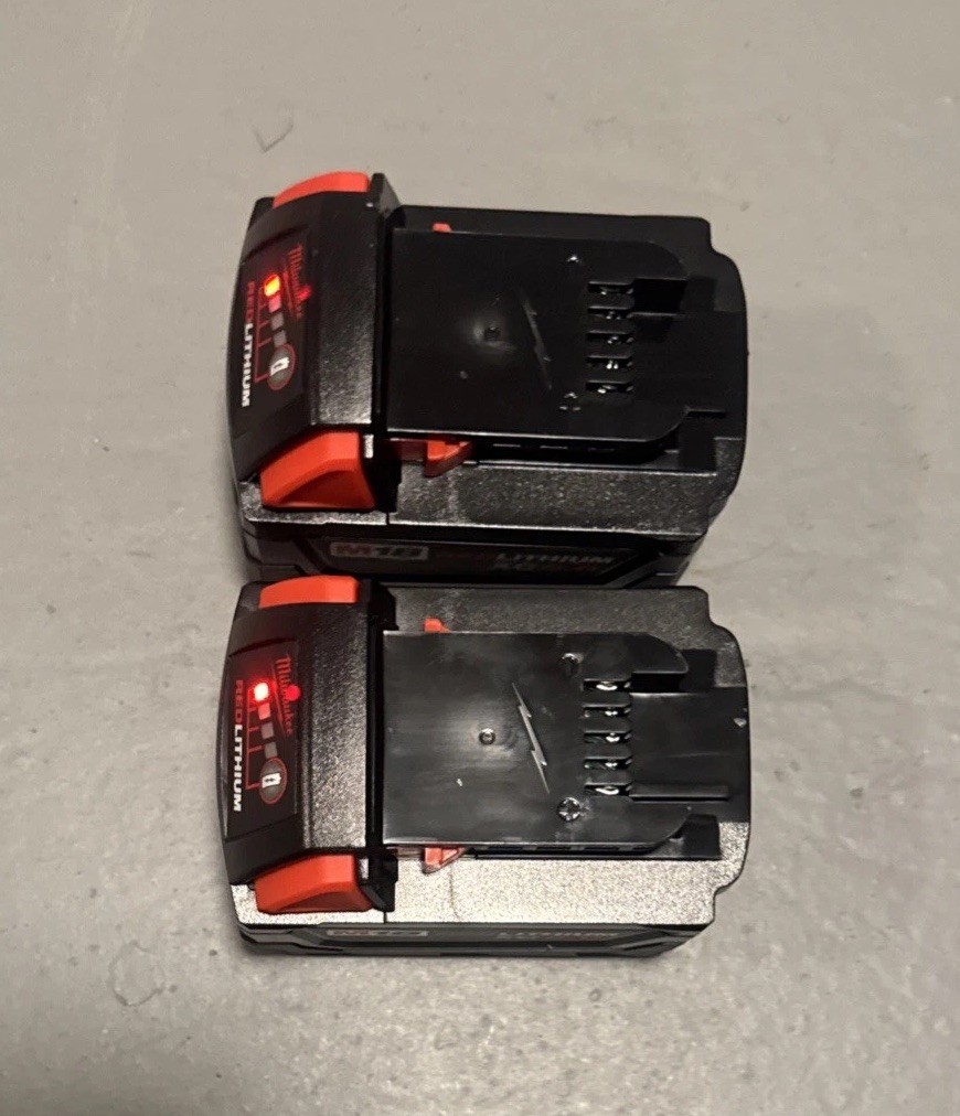 Milwaukee 48-11-1850 M18 XC 5.0 AH 18 Volt Capacity Battery 2 PACK 48-11-1852