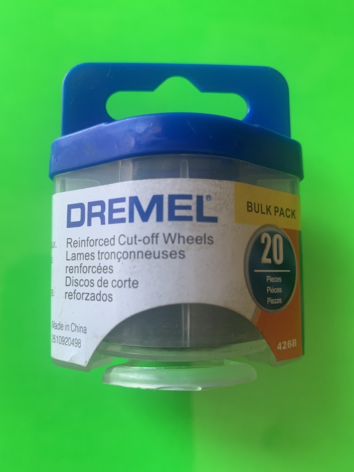 Dremel Brand 426B 1-1/4″Fiberglass Reinforced Cut-Off Wheels 20 Per Pkg 600 Sold