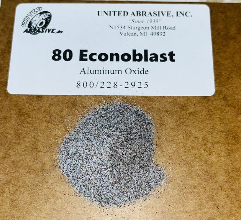 Aluminum Oxide 25 lb Choose size 24 – 240 Grit Mesh Blast Cabinet Abrasive Media