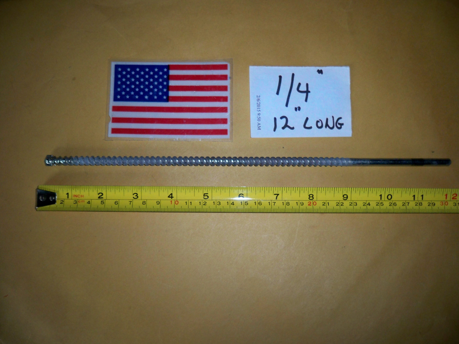 1/4″ X 12″- 13″ LONG MASONRY CARBIDE TIP DRILL BIT Masonry some china some usa