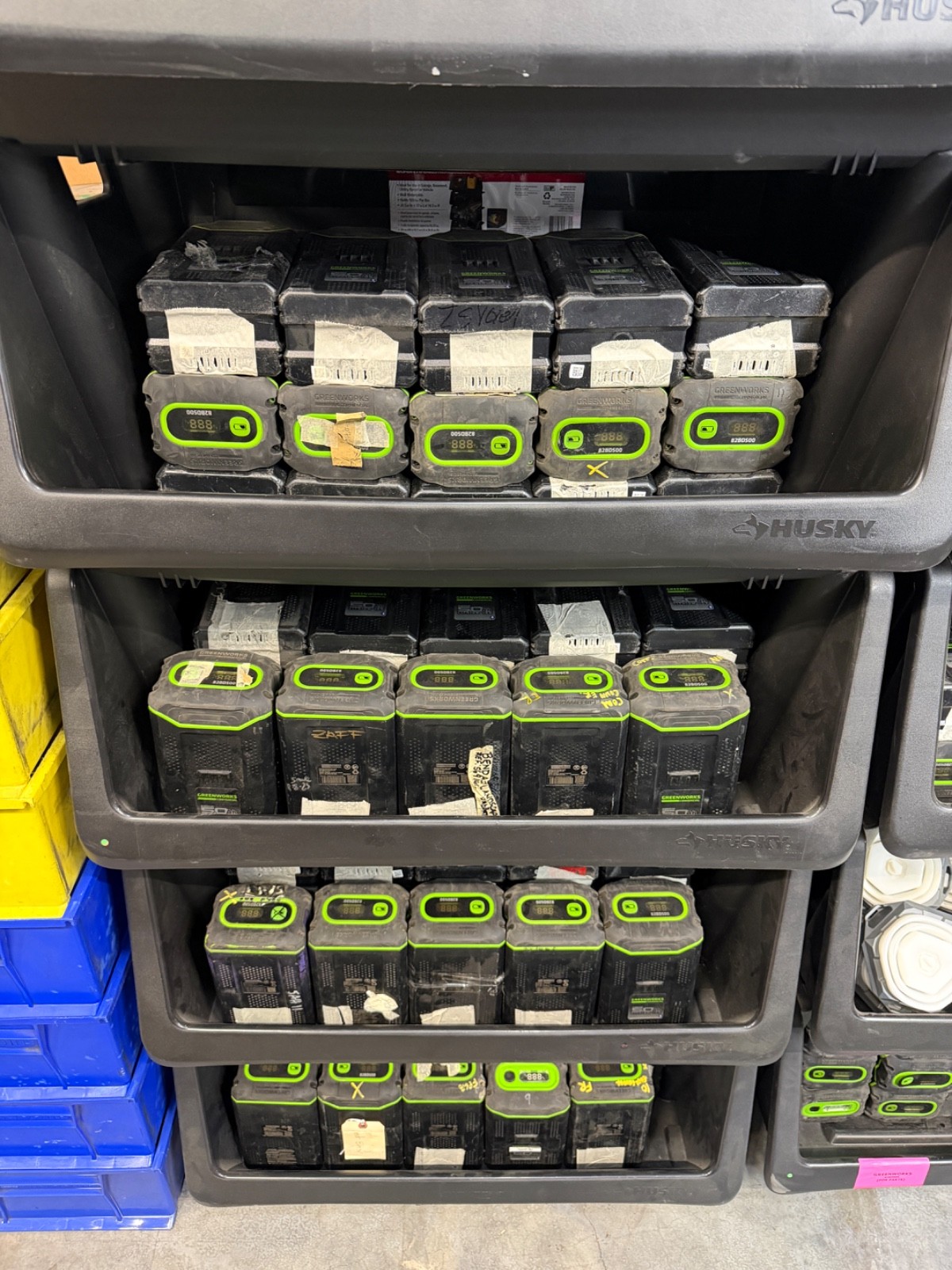 [LOT OF 5] GREENWORKS COMMERCIAL [82BD500] 82V 5AH DIGITAL BATTERY – [FOR PARTS]
