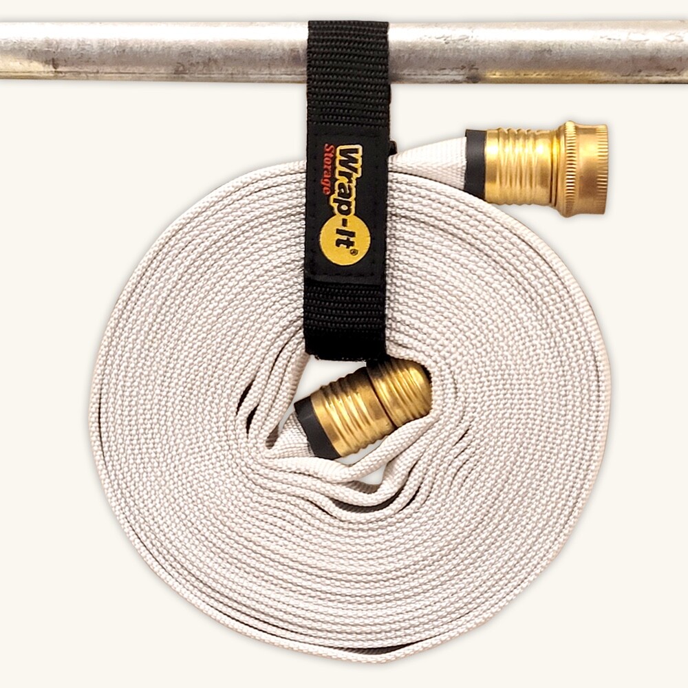 Hook and Loop Strap 16″ Black Wrap-It Storage for Boat Rope, Hose, Cable & more