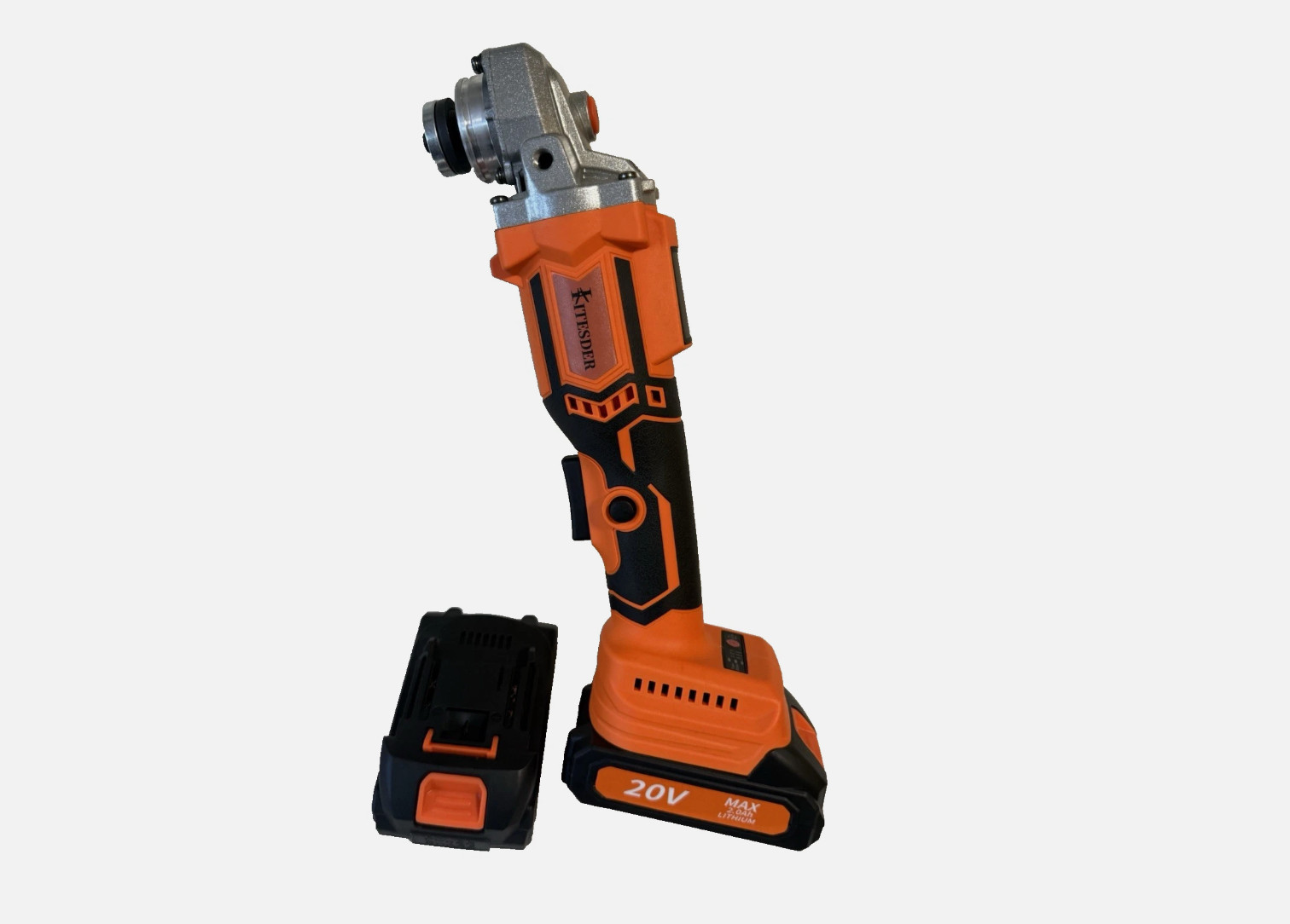 Kitesder JMJ20V-L206 20V Cordless Angle Grinder w/ 2 Batteries NEW