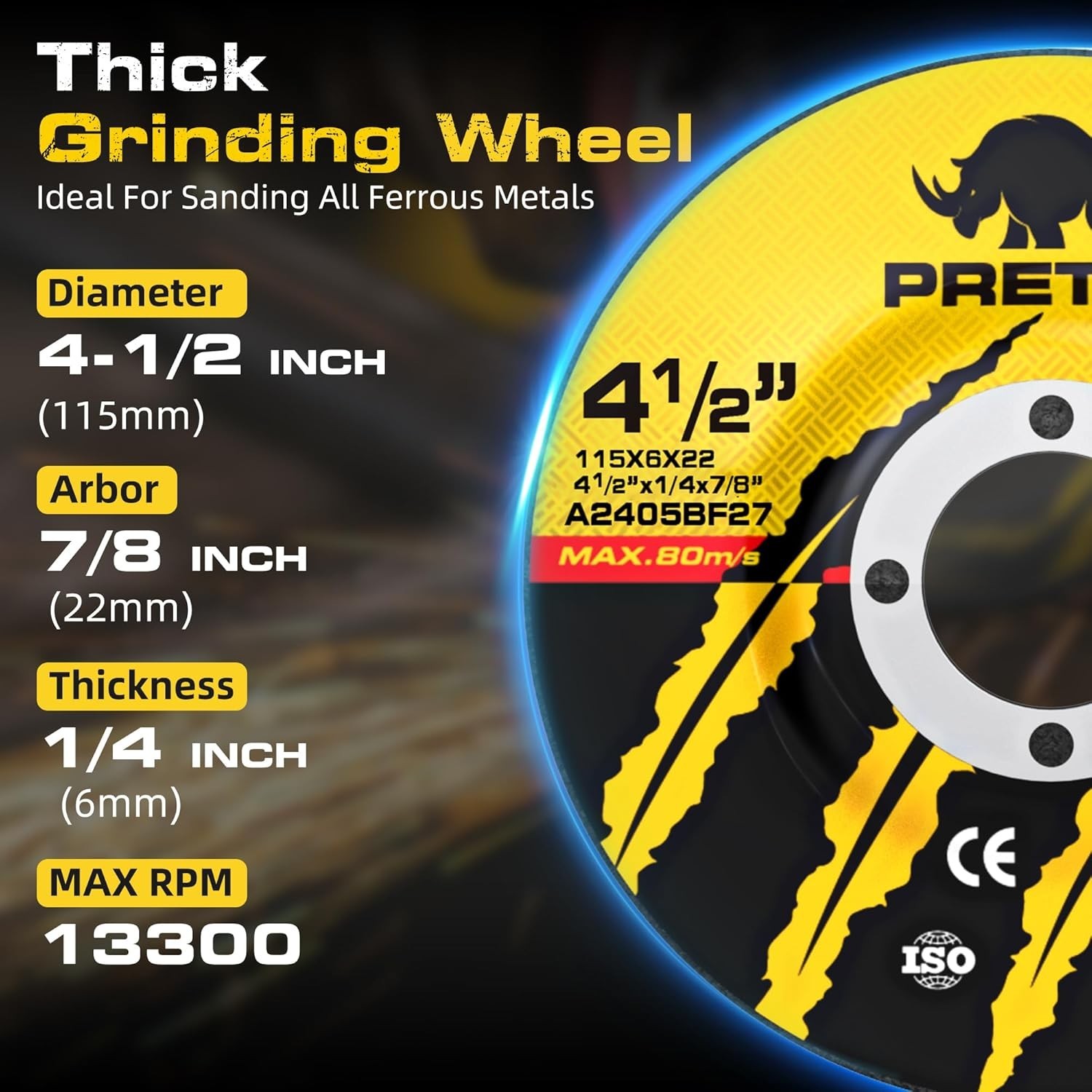 26-Pack Angle Grinder Disc Set: Cut-off, Flap, and Grinding Wheels Included