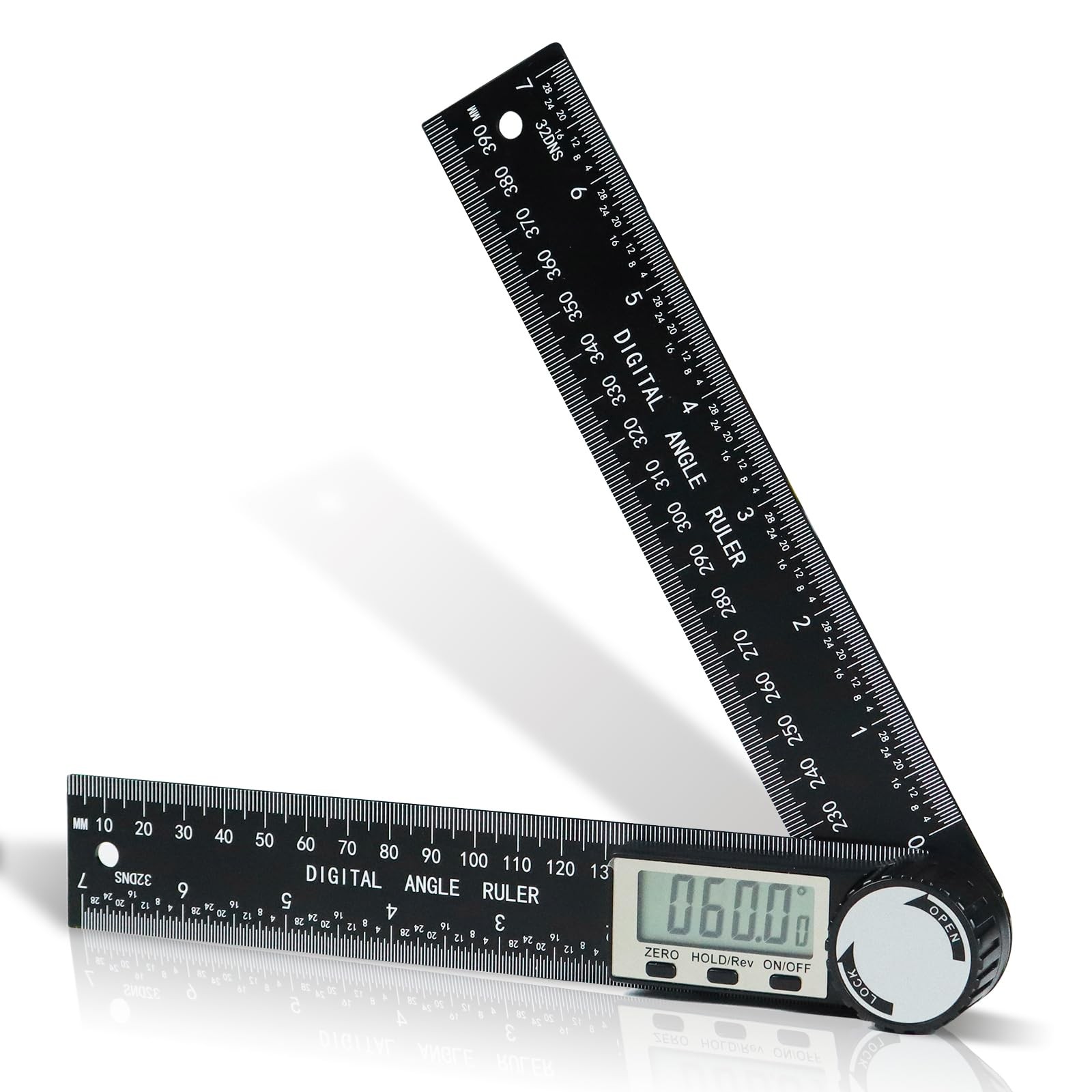 Third Generation Protractor Angle Finder, Digital Ruler with…