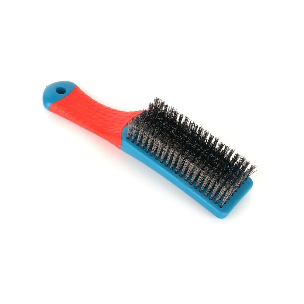 Heavy Duty Stainless Steel Wire Brush with Plastic Handle for Removing Rust Dirt