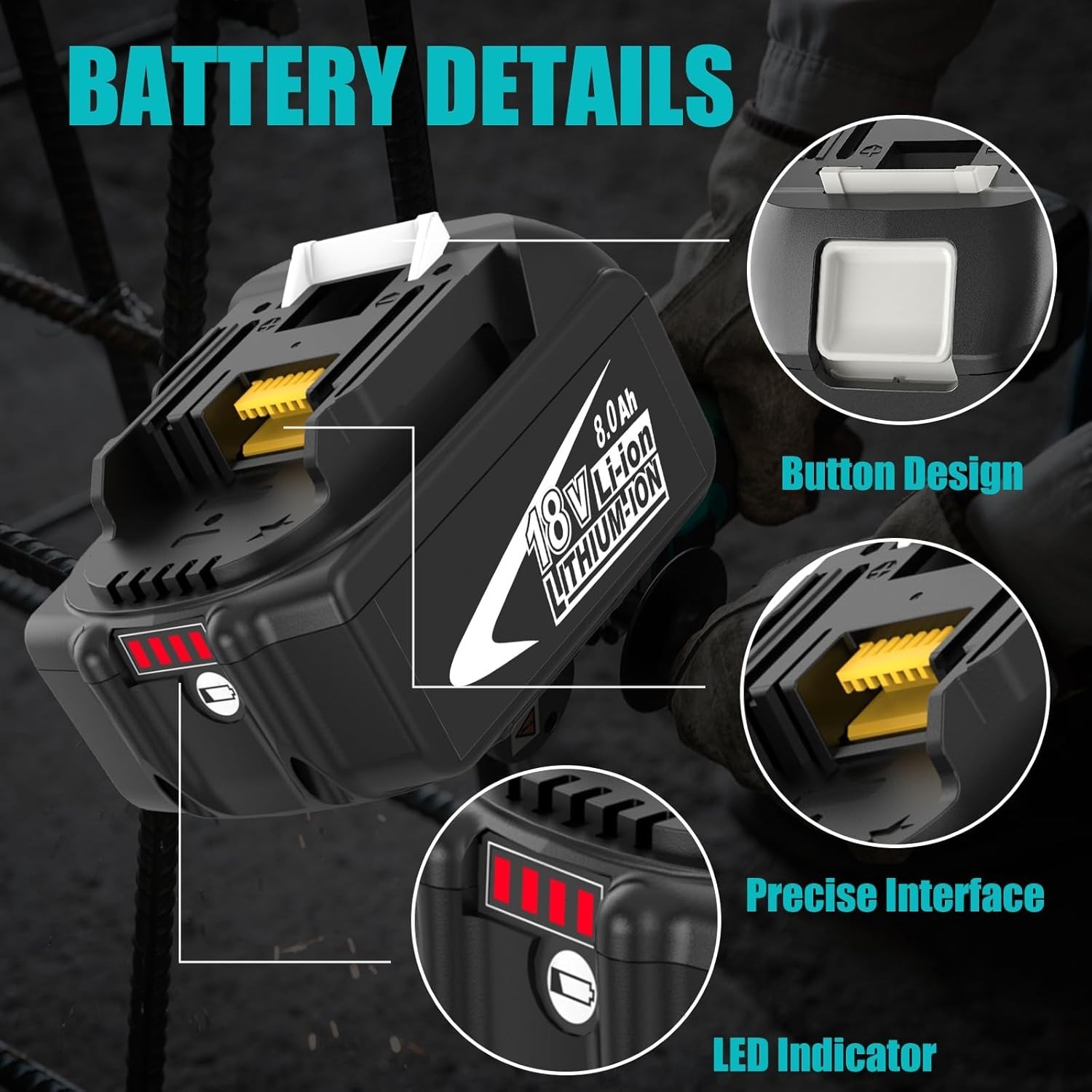 2PACK For Makita 18Volt 8.0Ah LXT Li-Ion Battery BL1860B BL1830 BL1850 /Charger