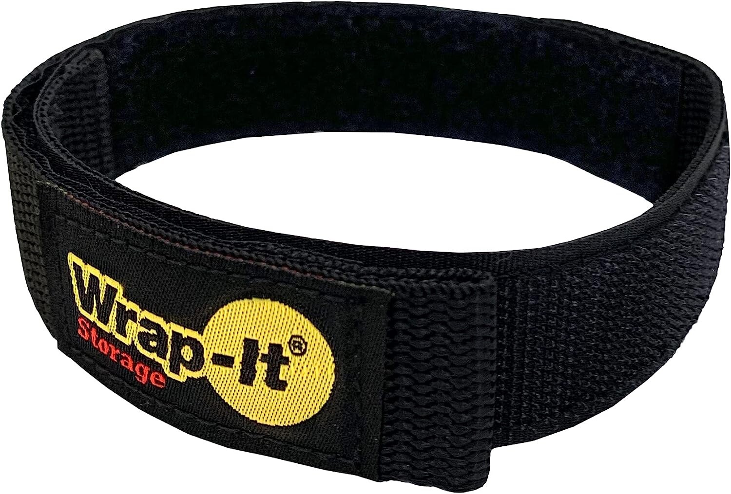 Hook and Loop Strap 16″ Black Wrap-It Storage for Boat Rope, Hose, Cable & more