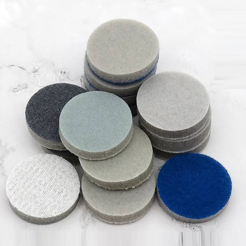 1 Inch 25mm Sponge Sanding Discs 300-3000 Grit Hook & Loop Wet and Dry Sandpaper