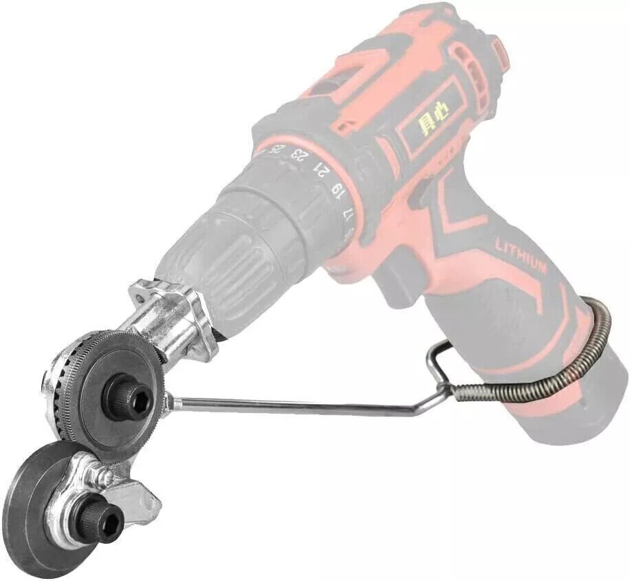 2PCS Electric Drill Shears Plate Cutter Attachment Metal Iron Tin Quick Cutting-