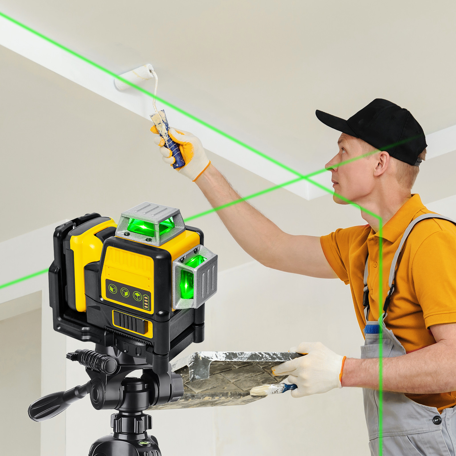 Laser Level for Dewalt 12V Green Line 3 x 360 Vertical 12 Lines +Battery+Charger