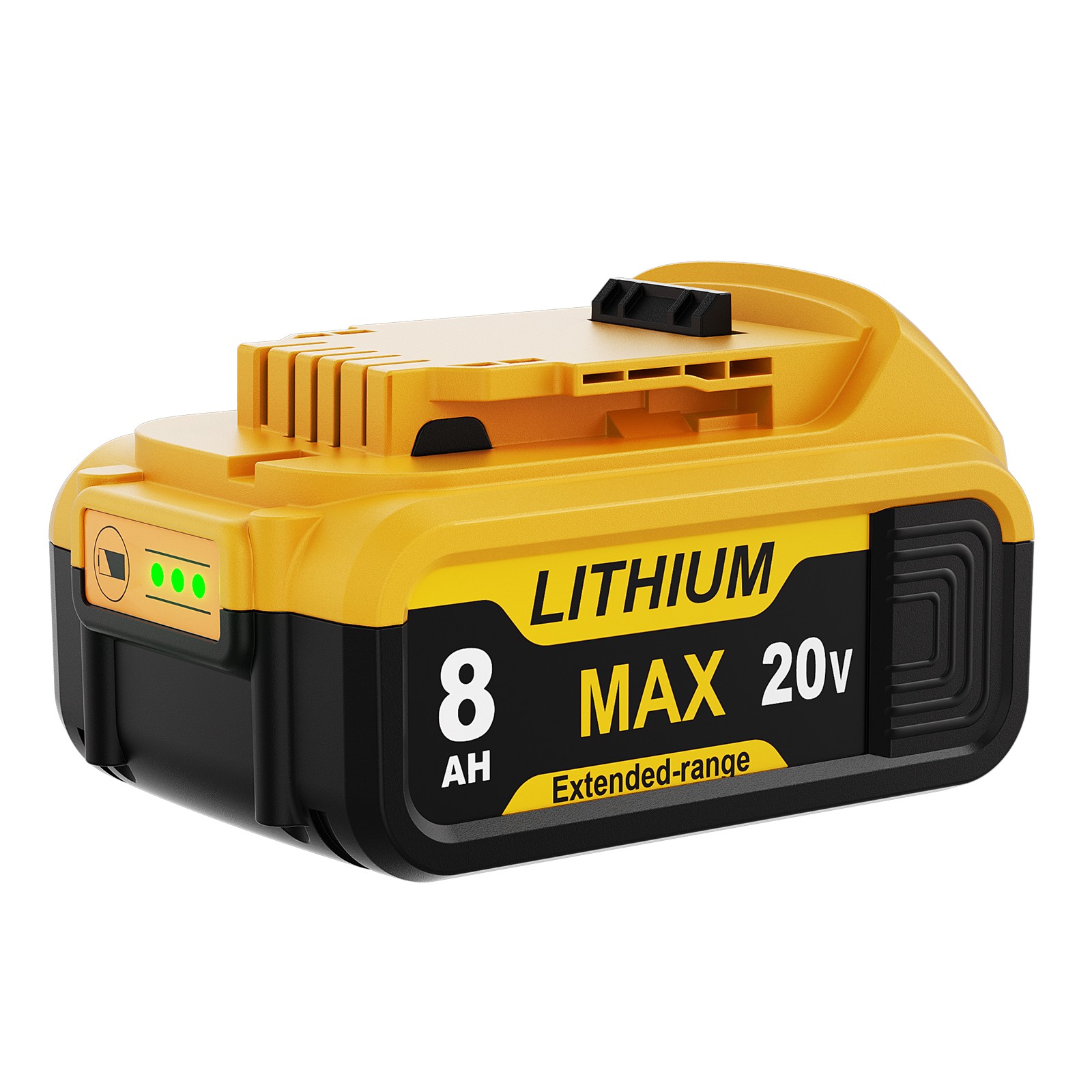2Pack Lithium Ion Battery For DeWalt 20V 20 Volt Max 8.0AH DCB205 DCB206 DCB200
