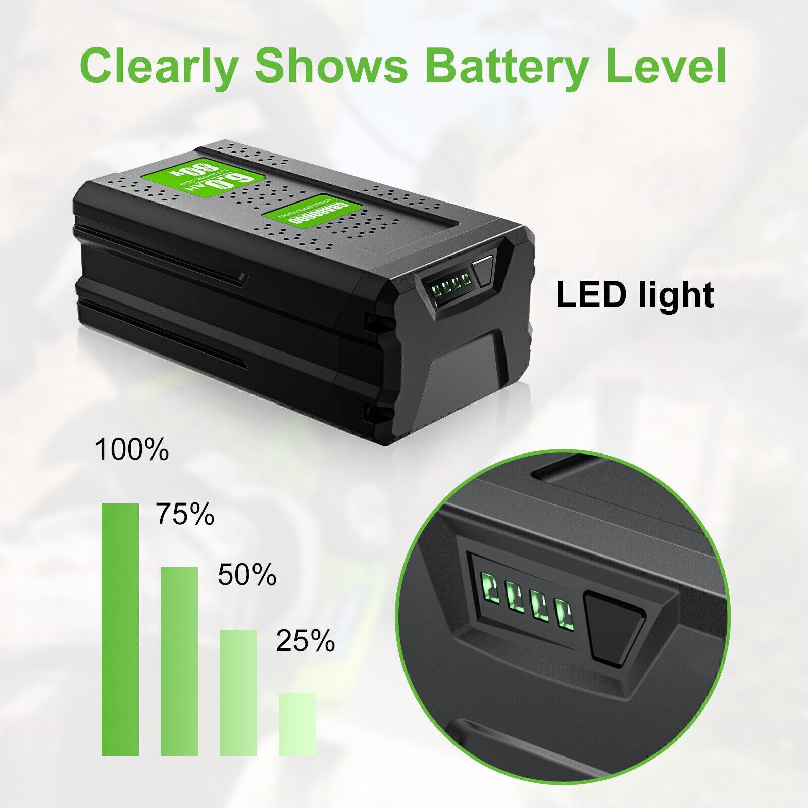 80V GBA80400 Battery For Greenworks Pro 80Volt 8AH/7AH/6AH GBA80600 Battery