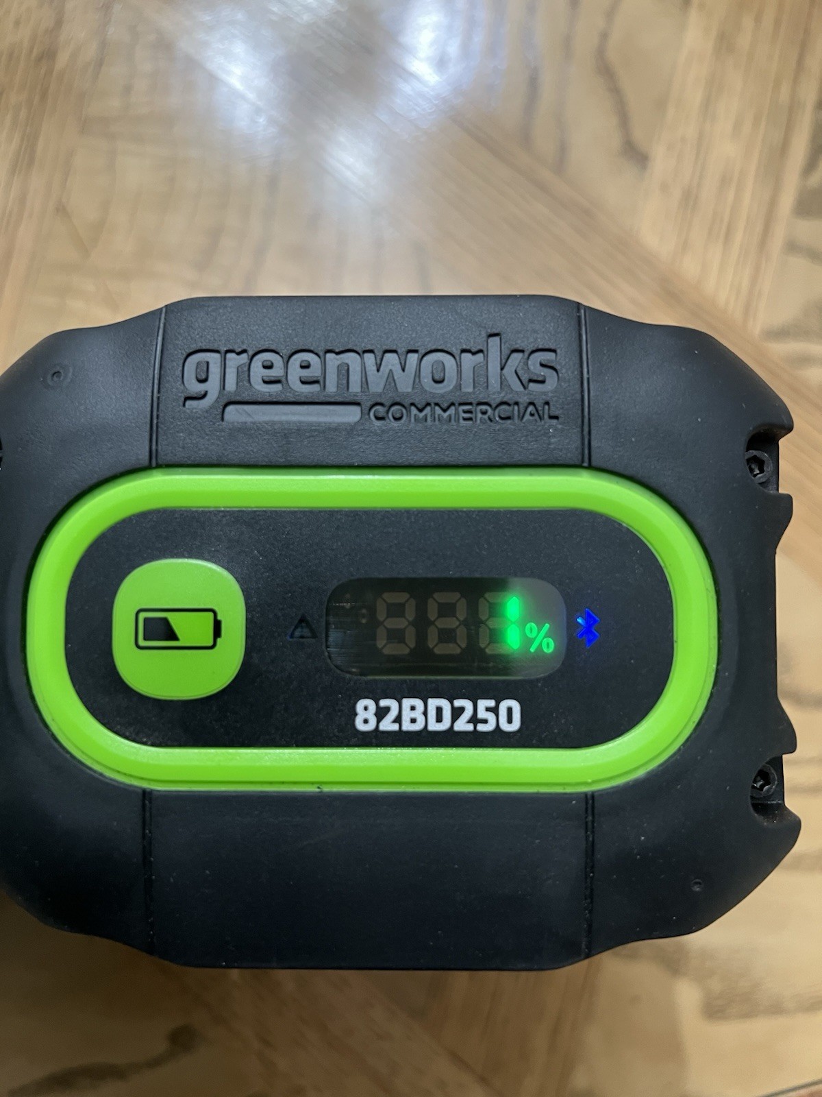 Greenworks 82V 2.5Ah Battery w/Bluetooth and Digital 82BD250 *Open box*