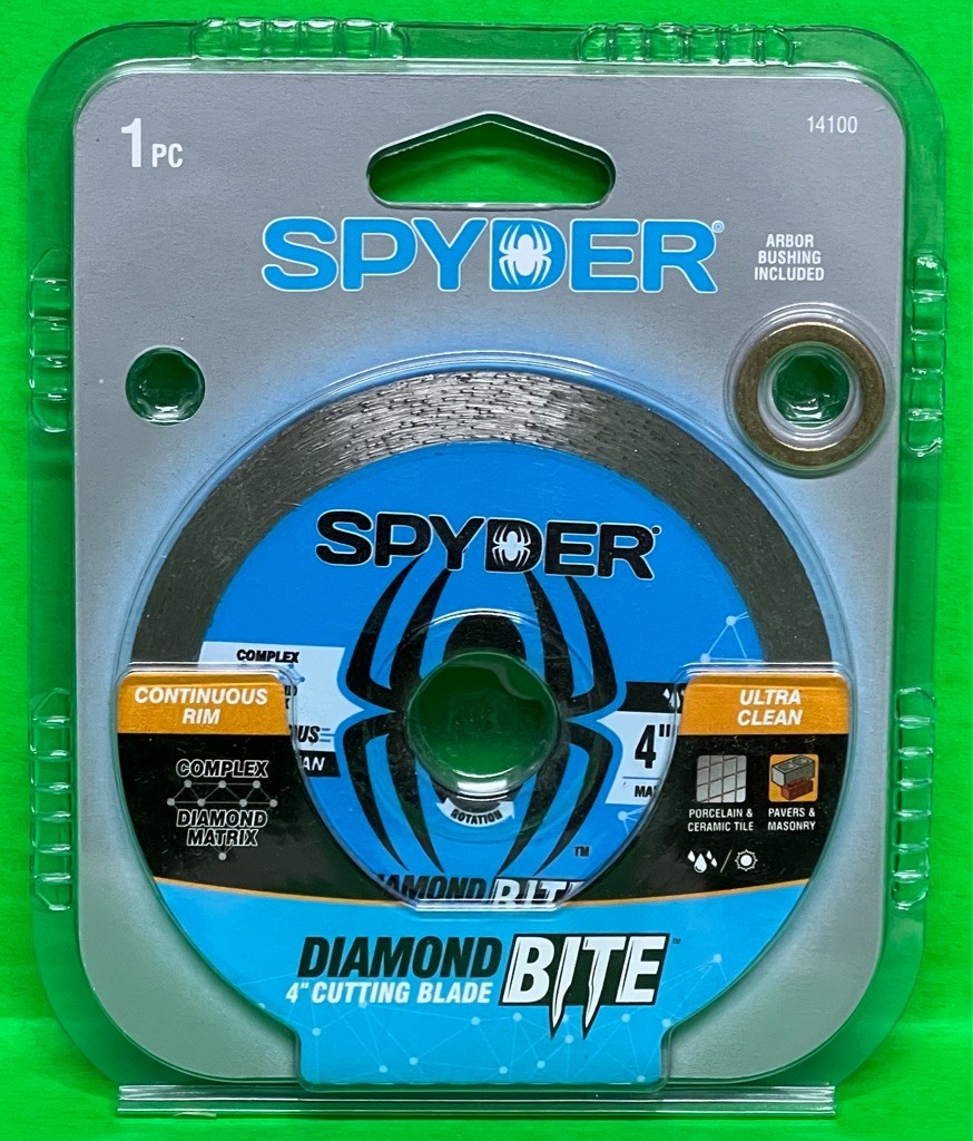 Spyder 14100 Diamond BITE 4″ Cutting Blade Continuous Rim Ultra Clean NEW