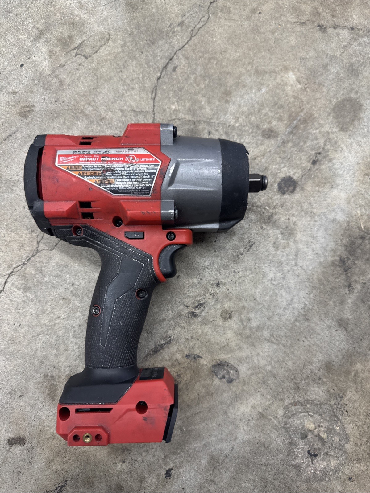 Milwaukee 2967-20 M18 FUEL 18V 1/2 in High Torque Impact Wrench