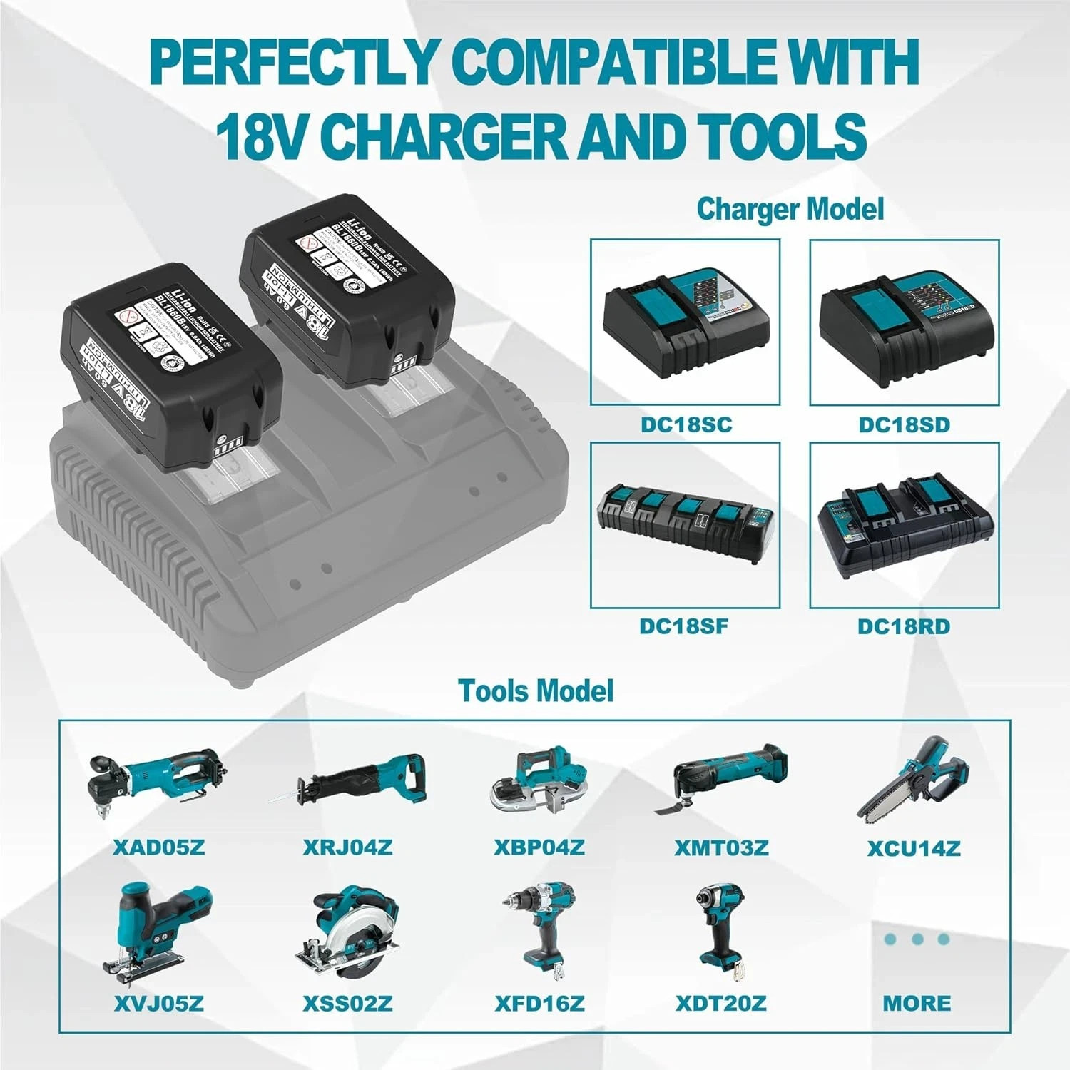 1/2/3/4x 6.0Ah Li-ion Battery For Makita 18V Lithium LXT BL1860B BL1850B BL1840B
