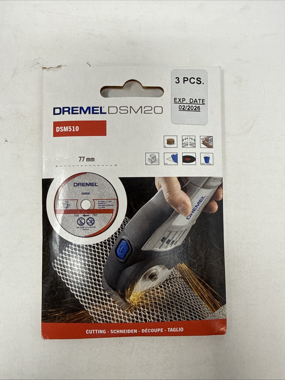 Dremel 3pcs Saw-Max 3″ Metal Cut-Off Wheel Disc DSM510 DSM510C