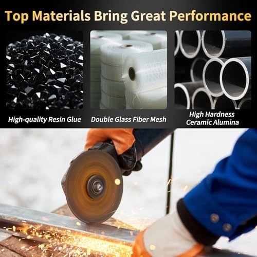 4 1/2 Cut Off Wheel Metal Stainless Steel 0.045 Thin 10 Pack for Grinding