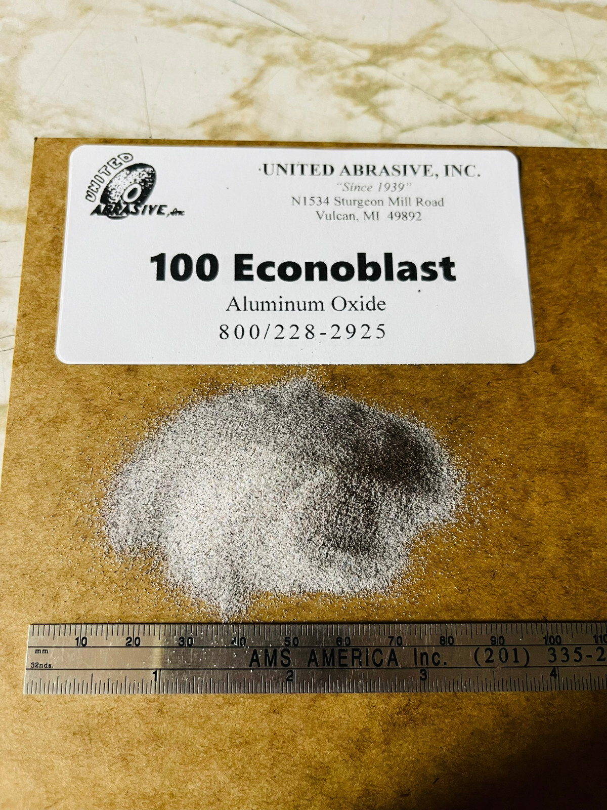 Aluminum Oxide 25 lb Choose size 24 – 240 Grit Mesh Blast Cabinet Abrasive Media