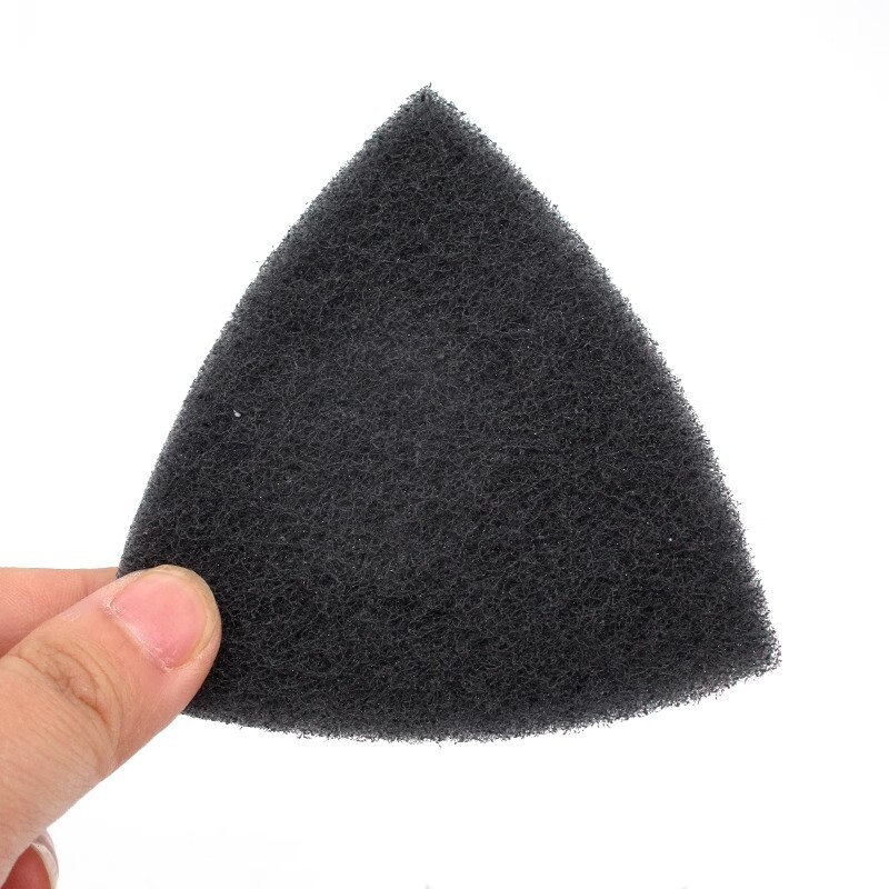 Hook and Loop Scouring Pads Triangle Grit 240-800 Cleaning Scrubber 90x90x90mm