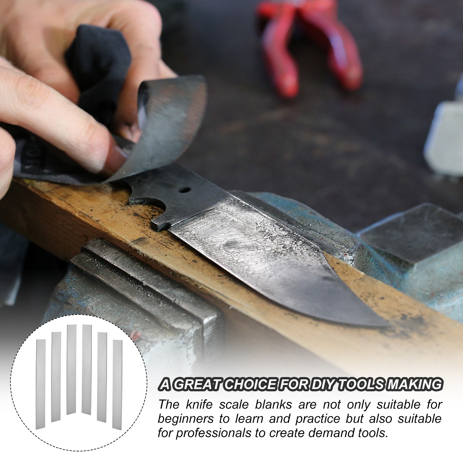 1 PCS E52100 Steel for Knife 12″ x 1-1/2″ x 1/8″ Hot Rolled